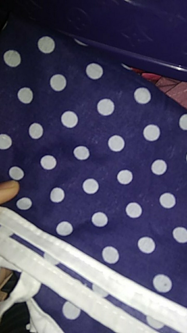 Celemek Masak Kain Motif Polkadot