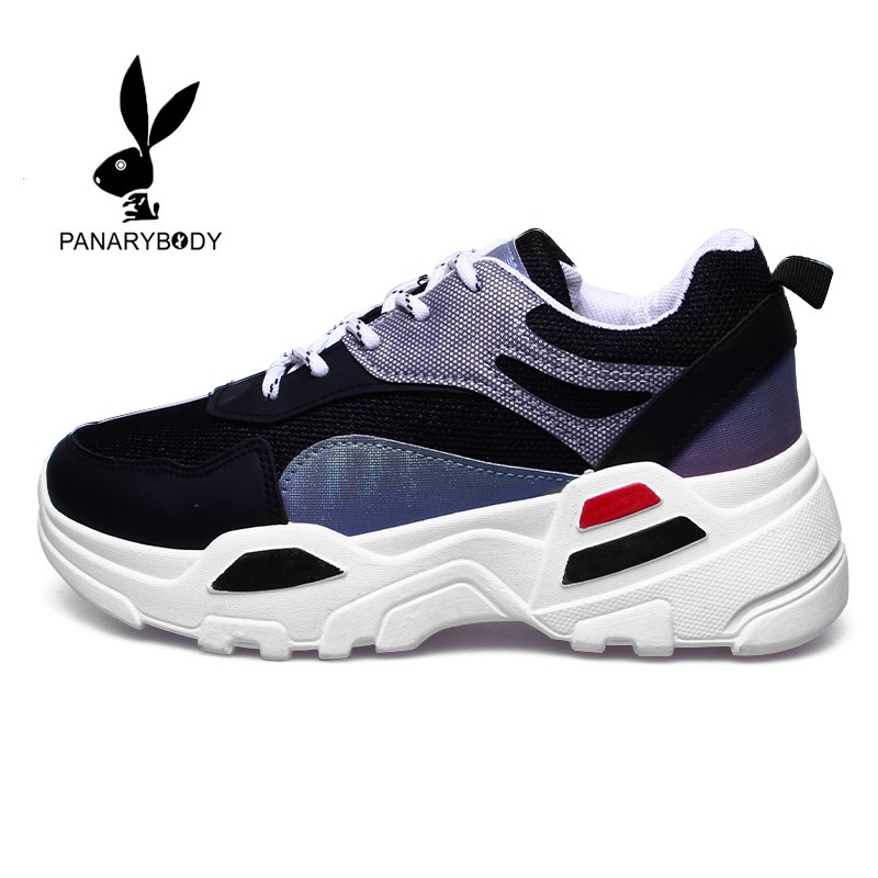 Sepatu Import Sepatu Sneakers Wanita Fashion Premium Qualit Sneakers Tali Panarybody-605 Hitam
