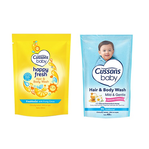 Cussons Baby Hair &amp; Body Wash 400ml