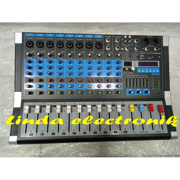 Power Mixer Cleve Audio Pmr12fx 12channel 1000watt 2x500 ORYGINAL