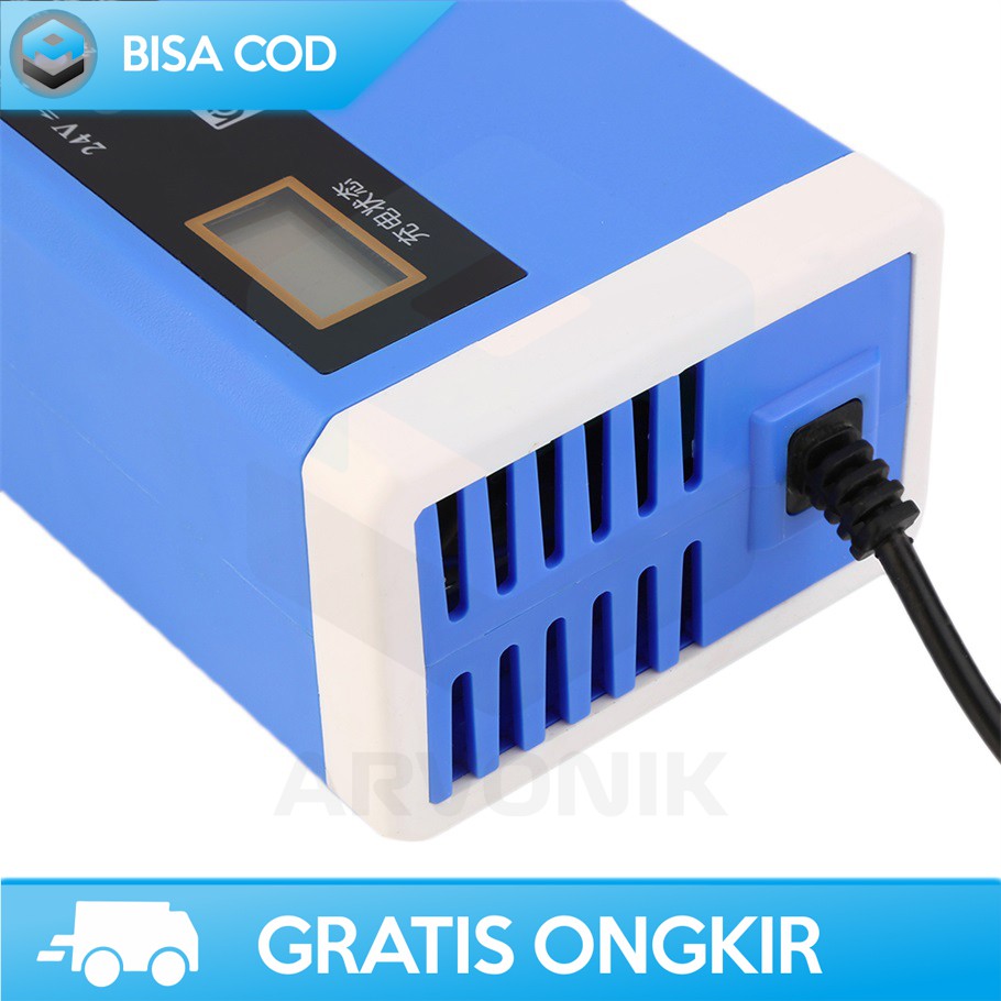 CAS AKI MOBIL DAN MOTOR TAFFWARE ORIGINAL UD21 FAST CHARGER 24 V 10A