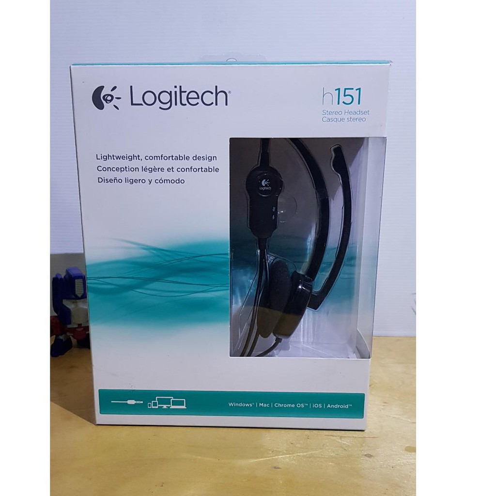 HEADSET STEREO LOGITECH H-151 GARANSI RESMI