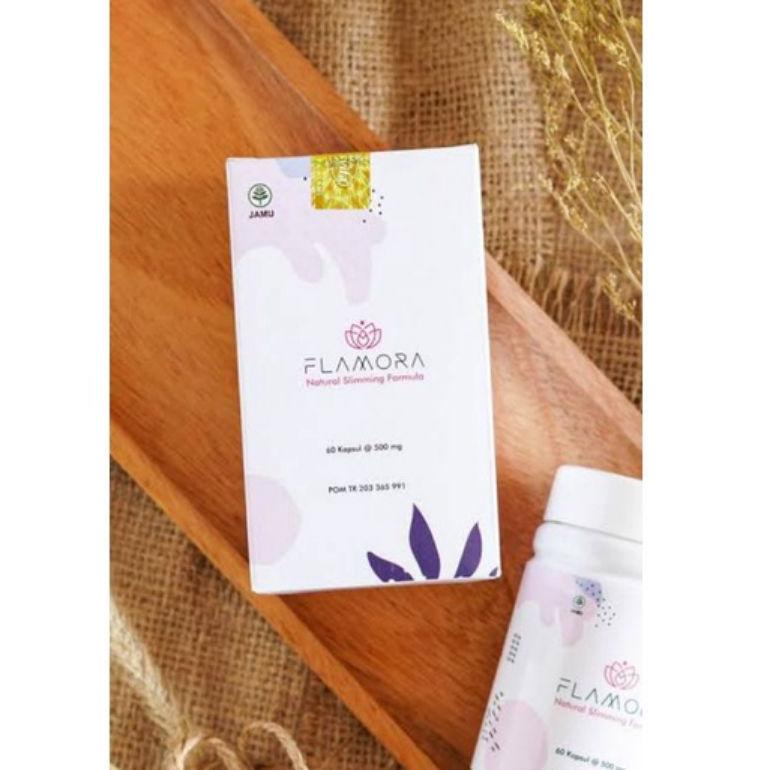 (C4I5) FLAMORA SLIMMING CAPSUL - Whitening Agen, Bermanfaat Sebagai UV Menghambat Melanin //Getpromo