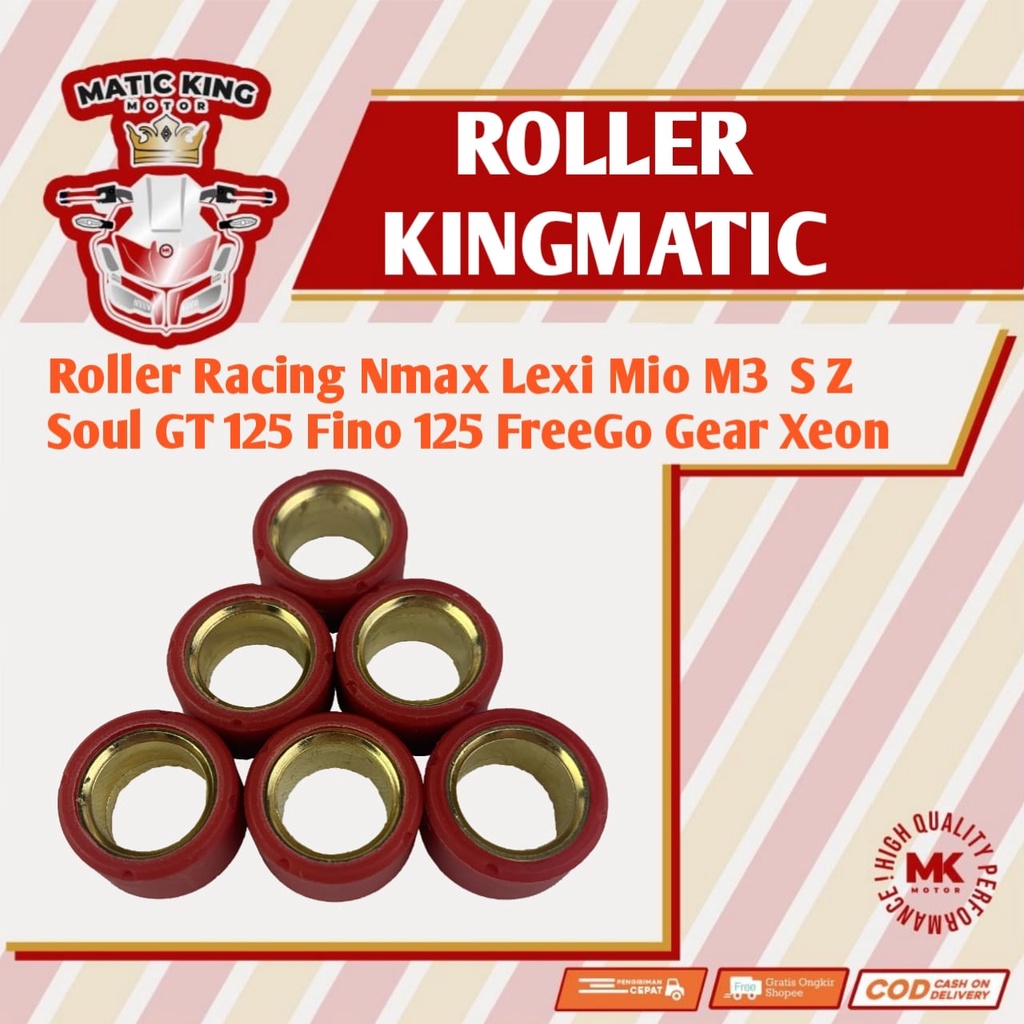 Roller Racing Yamaha Nmax Lexi Aerox Mio M3 S Z GT Xeon Free Go Gear Xeon X Ride 125 150 155 KingMatic  8gr 9gr 10gr 11gr 12gr 13gr 14gr 15gr 16gr