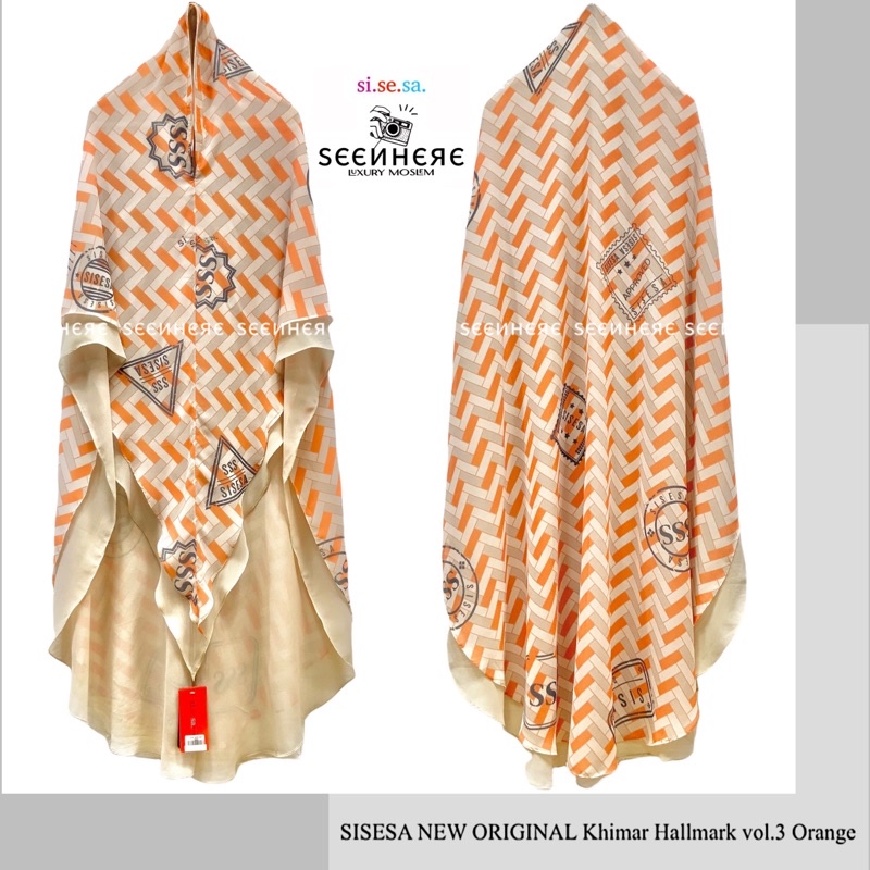 SISESA NEW ORIGINAL GUARANTEED - Khimar Hallmark Vol.3 Orange