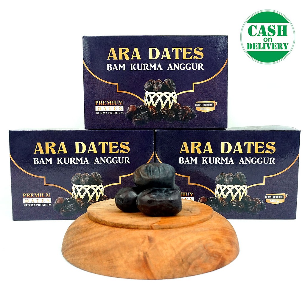 1 Karton Kurma Bam ARA DATES PREMIUM KEMTAN Fresh Kurma Anggur Original