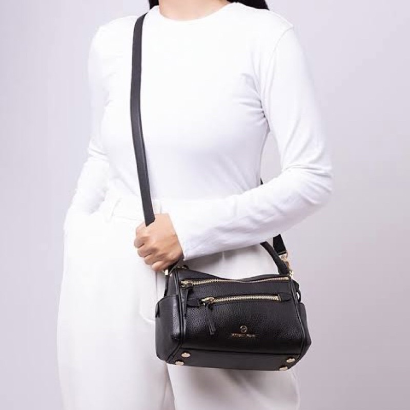 tas mk lorimer small zip satchel NWT