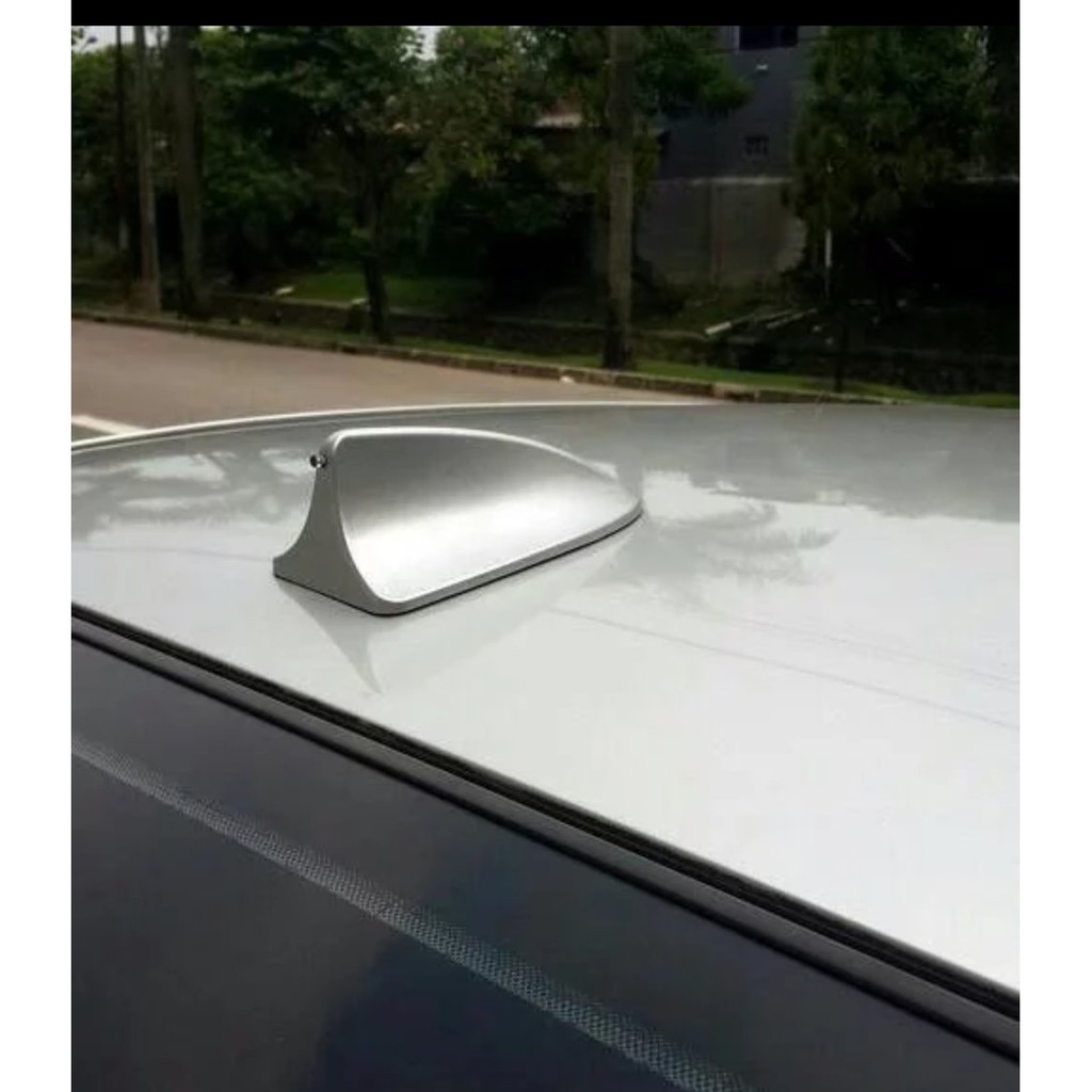 antena antenna sirip hiu shark fin MOBIL ATAS ATAP MOBIL universal warna silver