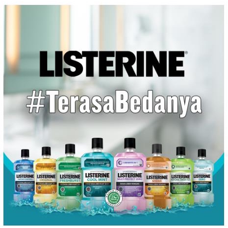 ^ KYRA ^ Listerine Mouthwash Antiseptik Obat Kumur Untuk Nafas Lebih Segar Antispetic Mulut