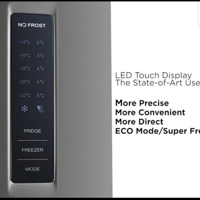 Kulkas Side By Side Gea G4D-404 / Kulkas Gea Inverter 4 Pintu Black