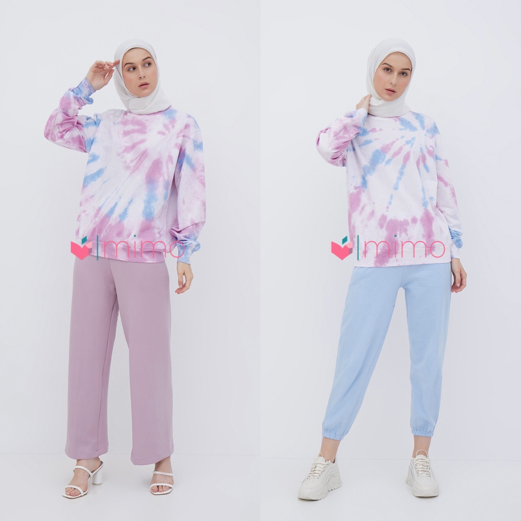 Bluepink sweater tie dye