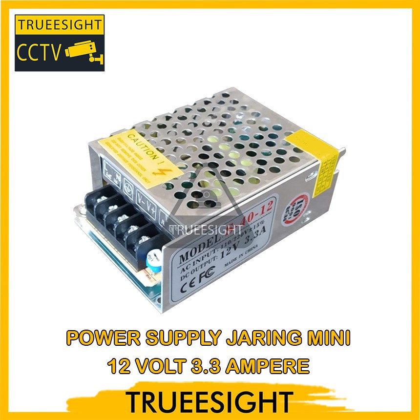 POWER SUPPLY JARING MINI 12 VOLT 3.3 AMPERE