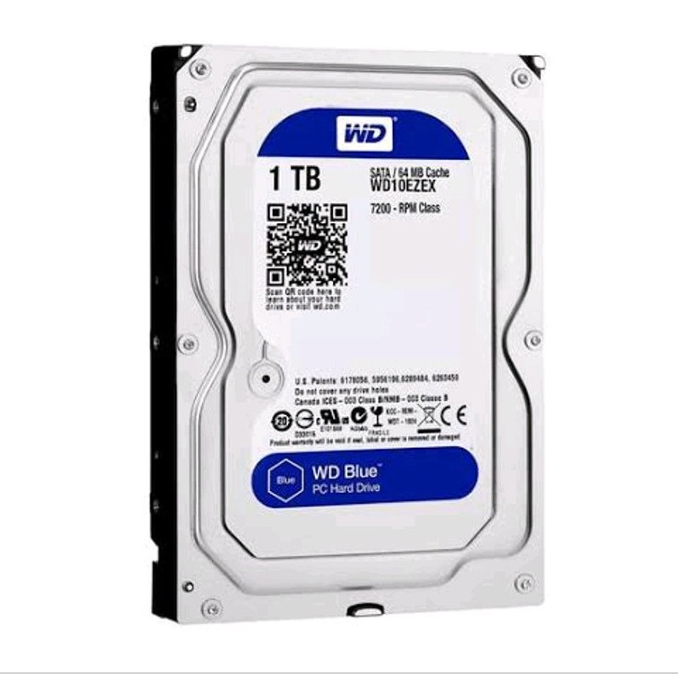 WD 1TB Sata3 7200 BLUE 64MB.(WD10EZEX) - RESMI