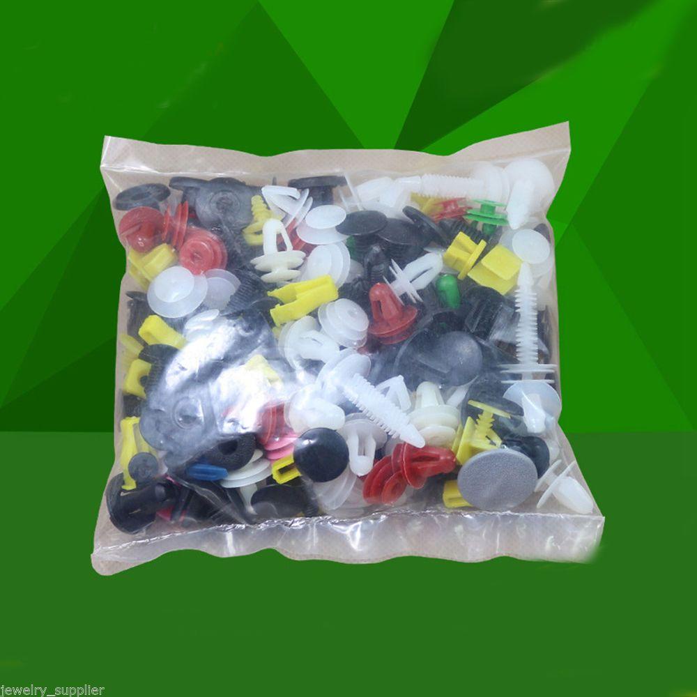 Populer 200Pcs Plastik Rivet Lubang Lapisan Panel Penahan Gesper Flaps Lumpur