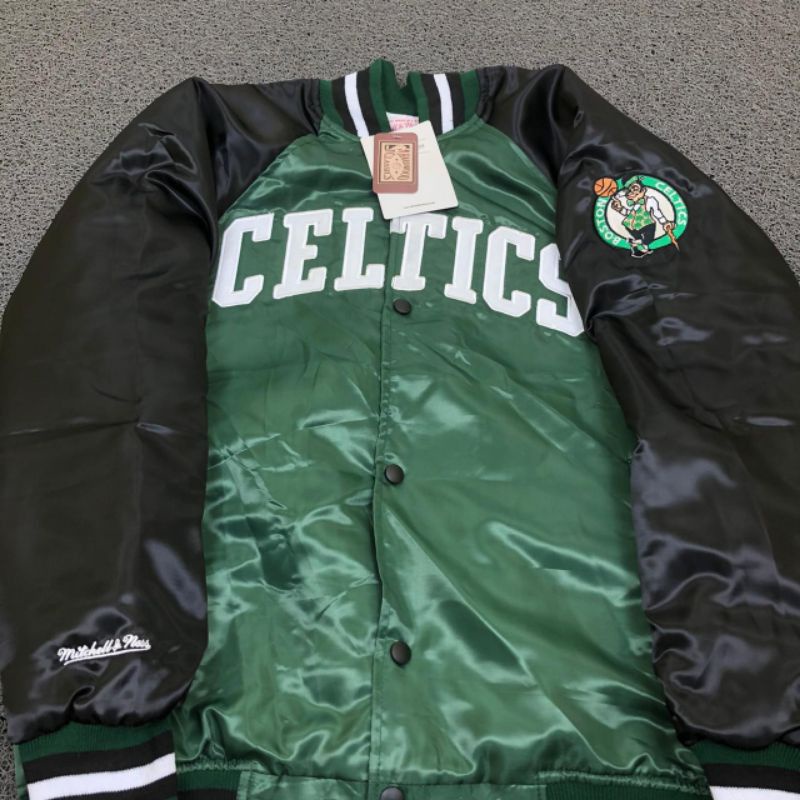 JAKET BOMBER VARSITY CELTICS HIGH QUALITY CASUAL HYPE FASHION PRIA