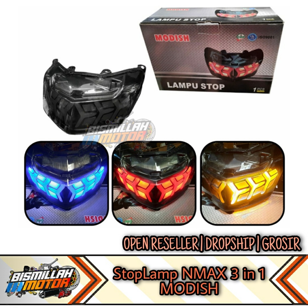 STOPAN STOPLAMP NMAX 3 IN 1 MODISH (LAMPU SEIN RUNNING)