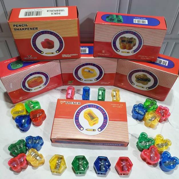 

((BISA COD)) Serutan murah (1box=24pc)/serutan lucu/serutan fancy/rautan murah/sharperner/serutan warna