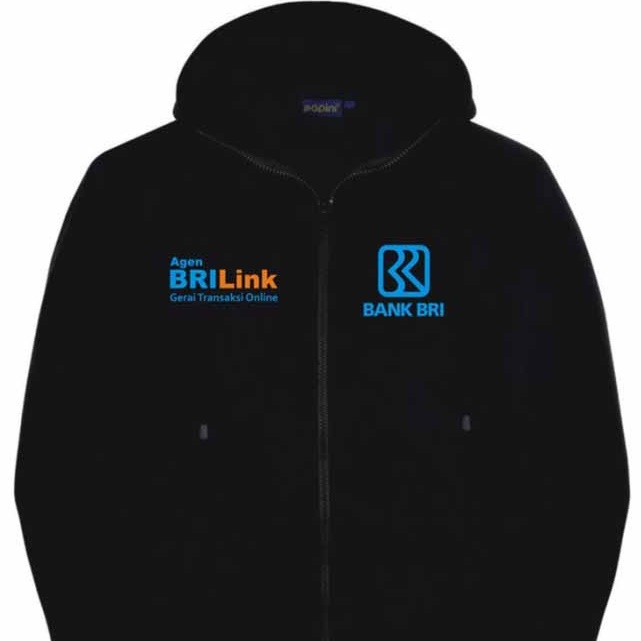 ZIPPER AGEN BRILINK BRI LINK - Hoodie Jaket Bank BRI Perbankan - Hoodie Bank BRI Link