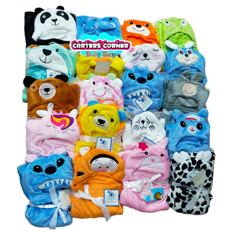 BEST SELLER...SELIMUT BAYI TOPI KARAKTER BONEKA DOUBLE FLEECE SELIMUT BLANKET BAYI TOPI BONEKA