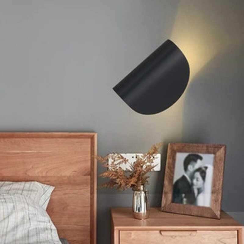 Lampu Dinding Dekorasi Rumah Nordic Simple Wall Lamp 5W - PL-3145 - Black