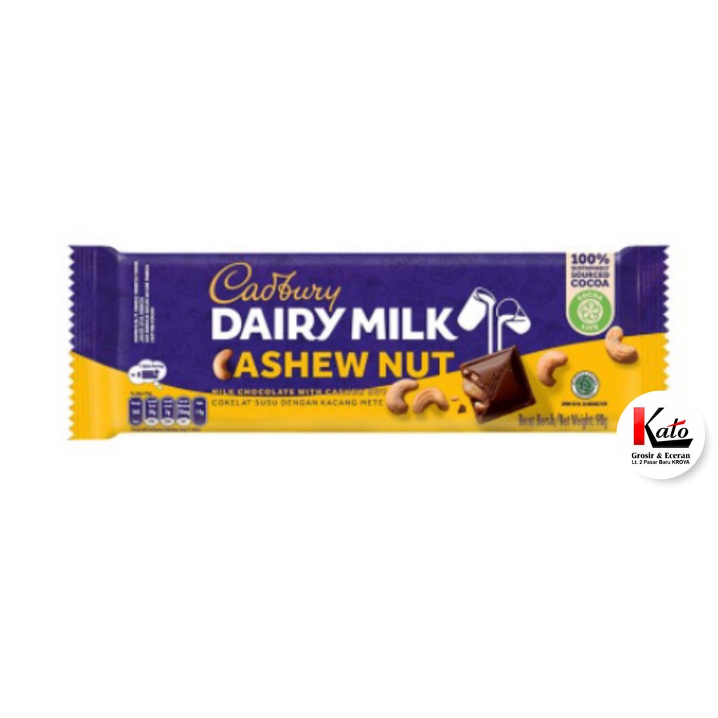 

Cadbury Dairy Milk Chasew Nut 90 Gr