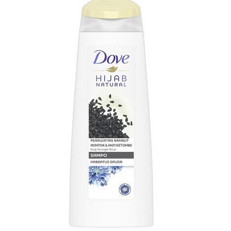 『8.8 Promo Brand』 Dove Shampoo Hijab Natural Anti Ketombe Rambut Hitam Panjang - Menthol Dingin - Ra