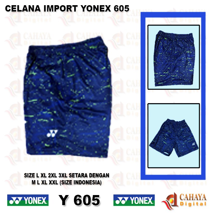 CELANA BADMINTON YONEX IMPORT EXSCLUSIVE GRADE ORI Y605 NAVY NEW ARRIVAL