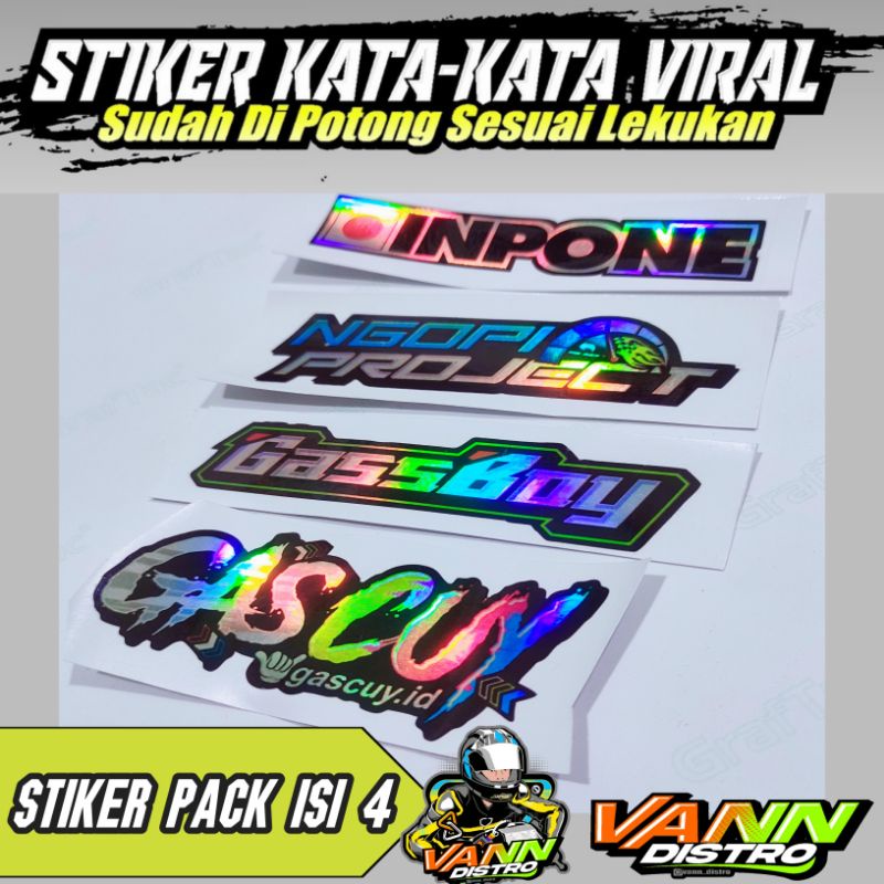 stiker pack / gas cuy + gas boy + ngopi project + inpone