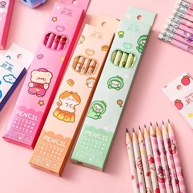 

Lari⚡ ✫↔ 10PCS / SET PENSIL TULIS MOTIF + PENGHAPUS / PENSIL SET LUCU harga bersaing