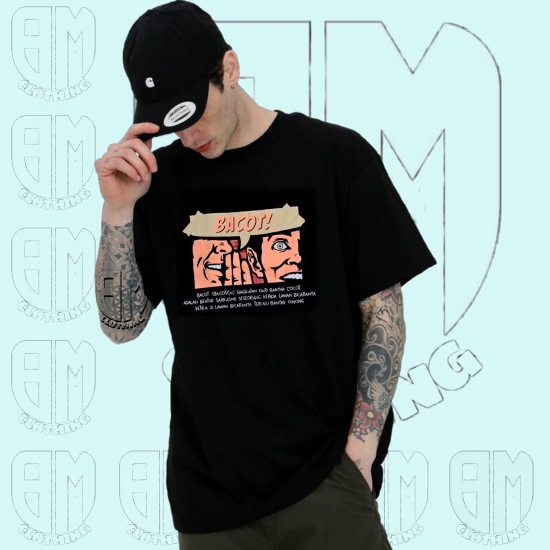 BAJU KAOS TSHIRT ATASAN DISTRO PRIA WANITA GAMBAR TULISAN KATA KATA LUCU UNIK KASAR JAWA SUNDA BACOT