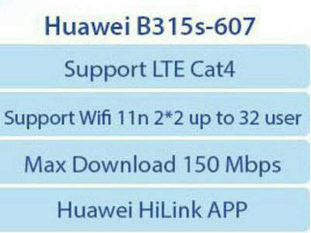 Modem hua wei 4g supprot semua jenis kartu