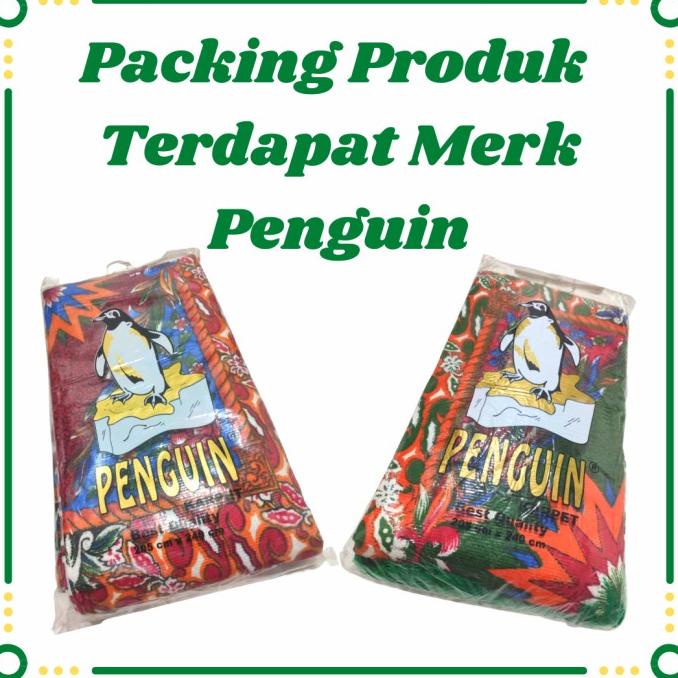 RUANG TAMU KARPET HAMBAL TURKI PINGUIN PENGUIN UKURAN JUMBO BESAR 205X240 PERMADI _