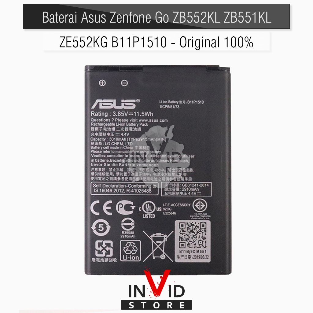 Baterai Asus Zenfone Go ZB552KL