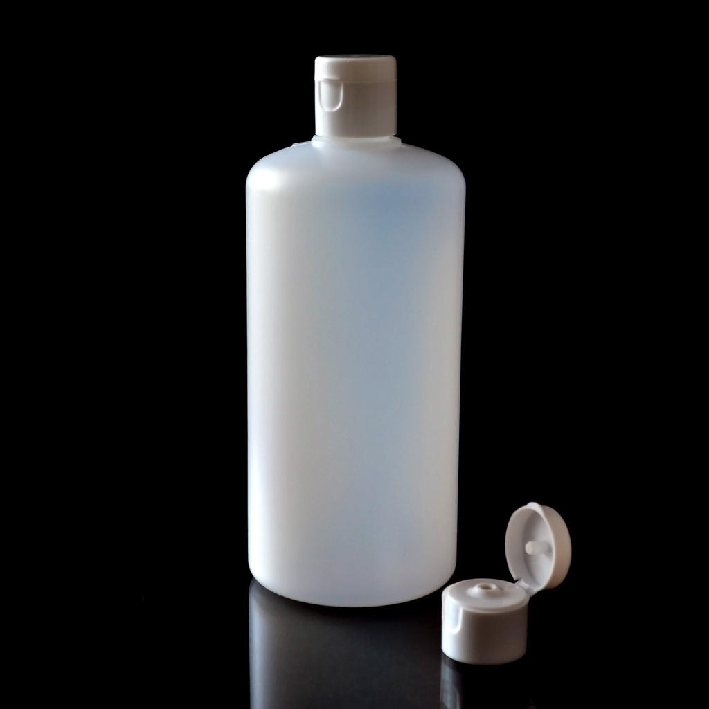 BABEE - BOTOL PLASTIK 500 ML HDPE FLIPTOP BENING PUTIH HITAM /BOTOL 500ML FLIPTOP / BOTOL ISI ULANG [HARGA GROSIR]