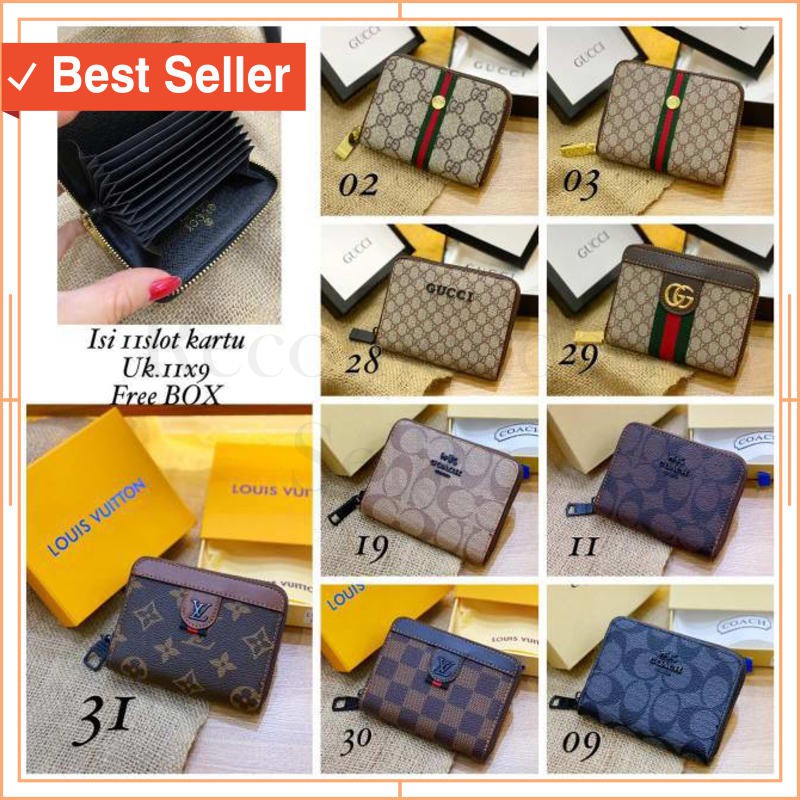 TAS WANITA TRAVELLING MURAH CANTIK UNIK ORI / DOMPET KARTU LV KOIN MULTIFUNGSI TEMPAT KARTU