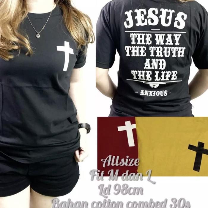 ✿ kaos rohani kristen kaos salib jesus kaos cewek kaos cewek salib ☈