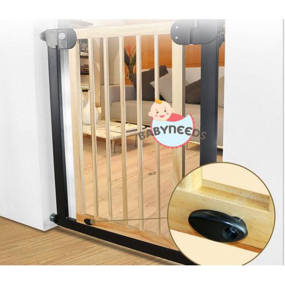 Babysafe gate Baby safe gate pagar pengaman bayi preasure gate babysafe wood
