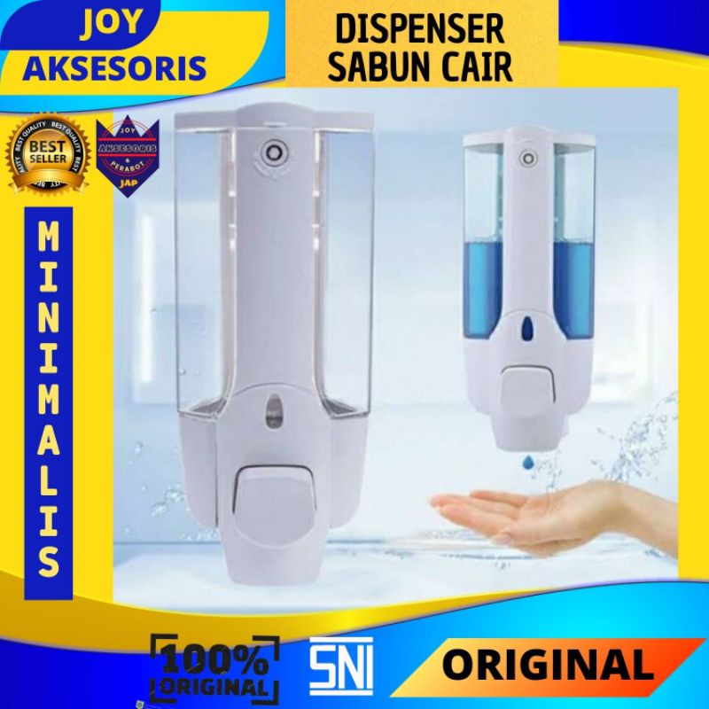 COD Dispenser Tempat Wadah sabun cair single kamar mandi dapur cuci piring tempel  dinding tembok bo