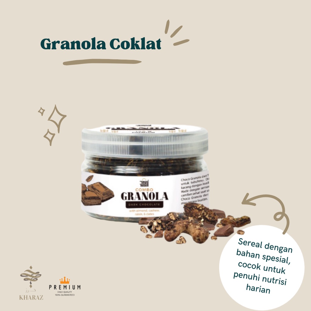 

Sereal Sehat Granola Coklat Cokelat 125gr - KHARAZ