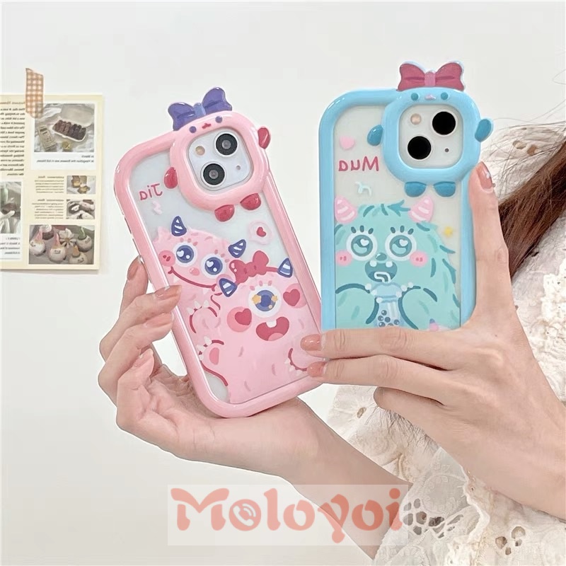 Soft Case Motif Monster Kecil Untuk IPhone 7 8 6 6S 14 Plus 11 XR 13 12 11 Pro MAX X XS MAX SE 2020