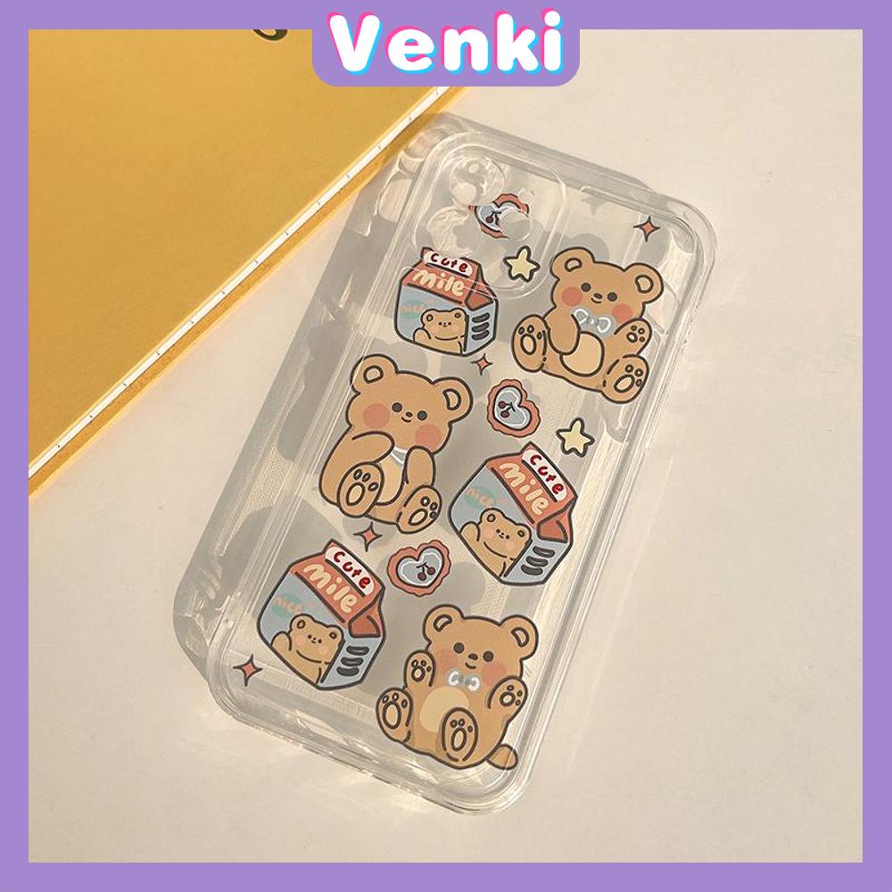 Casing Silikon Tpu Iphone 13 Pro Max 12 Pro Max 11 Pro Max 7 Plus Xr Xs Max 12 7 Plus Motif Kartun Beruang Kelinci