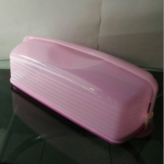PROMO Tupperware  Cake Taker Rectangular Tempat Kue UNGU