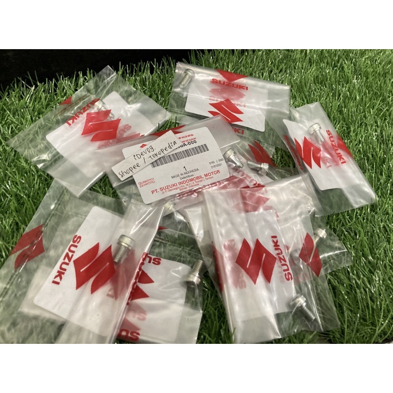 Screw Klem Kunci Gear Depan Satria Fu Karbu Fu Injeksi Plate Lock Sprocket Engine Raider 150 ORI SGP-Baut 2 Pcs