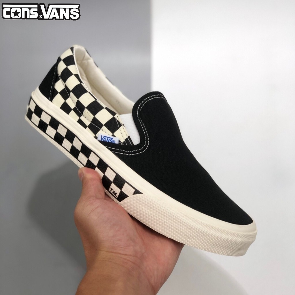 vans all white checkerboard