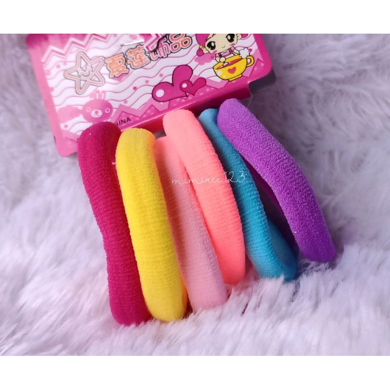 KUNCIR RAMBUT WANITA/ IKAT RAMBUT WARNA PASTEL/ IKAT RAMBUT SET-G