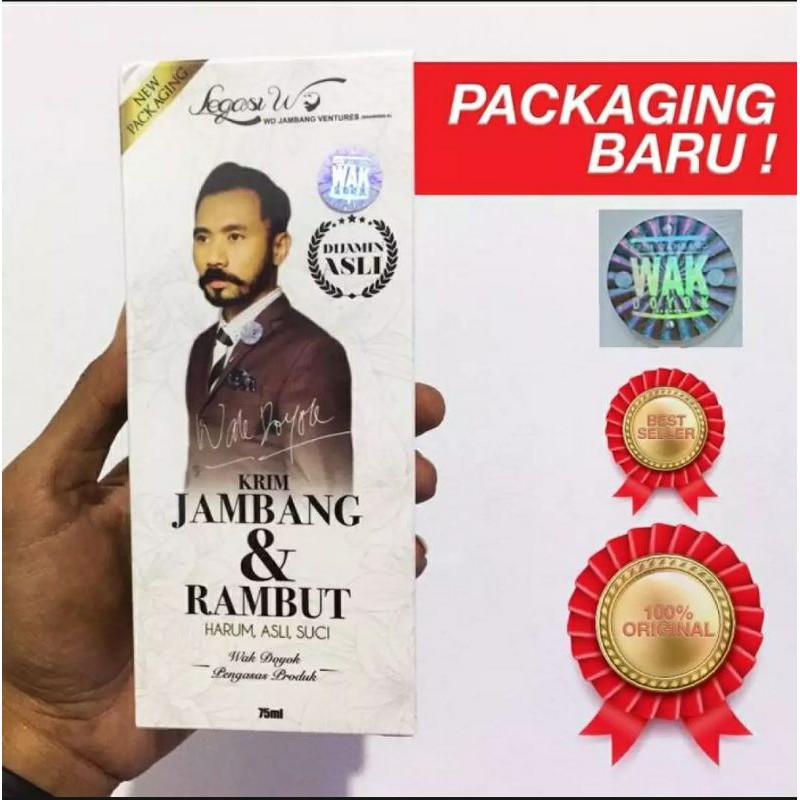 WakDoyok Cream 75ml Original Hologram / Wak Doyok Krim Penumbuh Jambang & Rambut