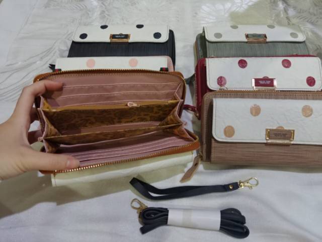 Dompet fashion polkadot forever young dua tali