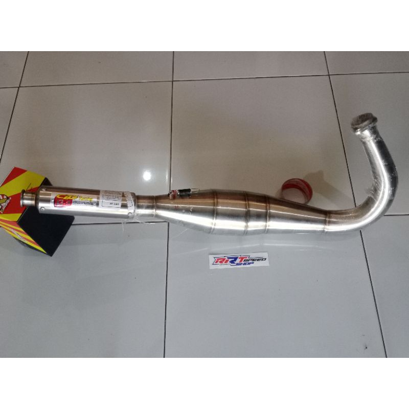 KNALPOT CLD RACING RX KING KOLONG FULL STAINLIST