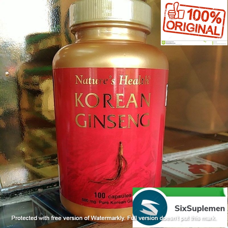 NATURES nature's HEALTH Korean Ginseng 500 mg 100 caps