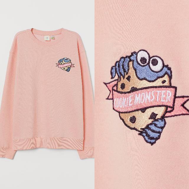 cookie monster hoodie h&m